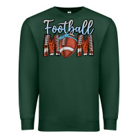 Sports Green Football Mom Premium Sweatshirt - CowhideDigitalArt