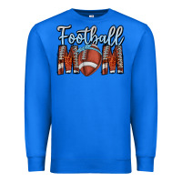 True Royal Football Mom Premium Sweatshirt - CowhideDigitalArt