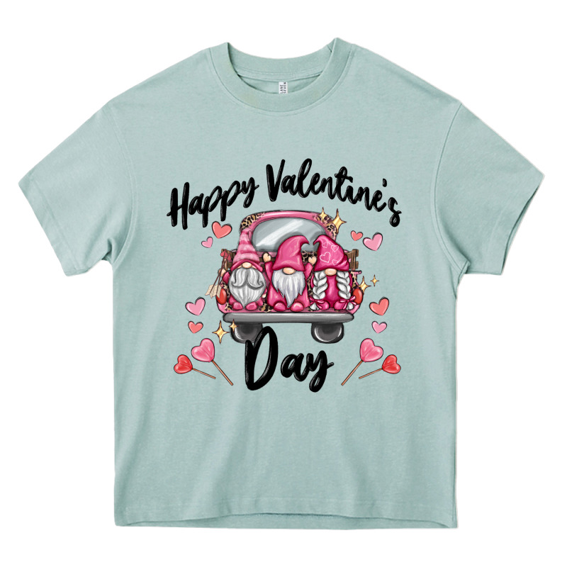 Happy Valentine's Day Gnome Truck Heavy Core Tee by MaliasSmallBusiness | Teevron