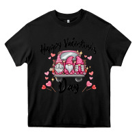 Black happy valentine's day gnome truck Heavy Core Tee - MaliasSmallBusiness