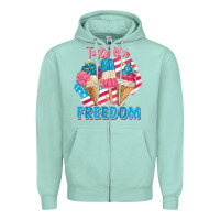 Seafoam taste like freedom 4th of july Zipper Hoodie - FaDigitalArtStudio