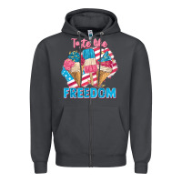 Smoke taste like freedom 4th of july Zipper Hoodie - FaDigitalArtStudio