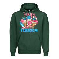 Sports Green taste like freedom 4th of july Zipper Hoodie - FaDigitalArtStudio