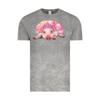 Cloud Rock balerina baby pig with tutu Vintage Tee - RanaPortraitStore