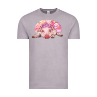 Vintage Zinc balerina baby pig with tutu Vintage Tee - RanaPortraitStore