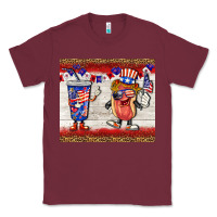 Burgundy usa hot dog coca tumbler Classic Tee - BarkalooDesign