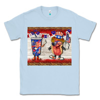 Dusty Blue usa hot dog coca tumbler Classic Tee - BarkalooDesign