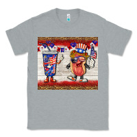 Heather Grey usa hot dog coca tumbler Classic Tee - BarkalooDesign