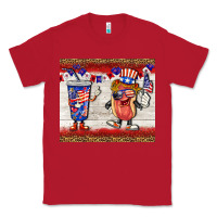 Red usa hot dog coca tumbler Classic Tee - BarkalooDesign