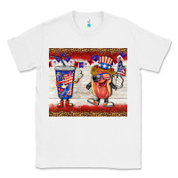 White usa hot dog coca tumbler Classic Tee - BarkalooDesign