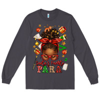 Smoke santa's favorite para afro messy bun Long Sleeve Tee - texasbilliewilder