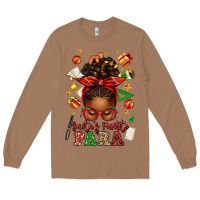 Toasted Coconut santa's favorite para afro messy bun Long Sleeve Tee - texasbilliewilder