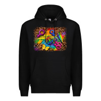 Black lgbtq background Premium Hoodie - FaDigitalArtStudio