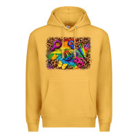Mustard lgbtq background Premium Hoodie - FaDigitalArtStudio