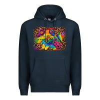 Navy lgbtq background Premium Hoodie - FaDigitalArtStudio