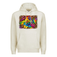 Oatmeal Heather lgbtq background Premium Hoodie - FaDigitalArtStudio