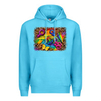 Ocean Blue lgbtq background Premium Hoodie - FaDigitalArtStudio