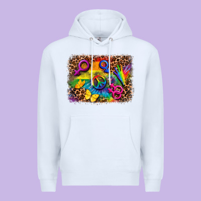 Lgbtq Background Premium Hoodie Designed By Fadigitalartstudio
