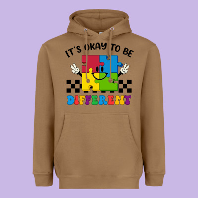 It's Okay To Be Different Heavyweight Hoodie Designed By Cowhidedigitalart