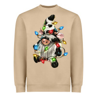 Mushroom christmas cow gnome Heavyweight Sweatshirt - CowGirlArtShop