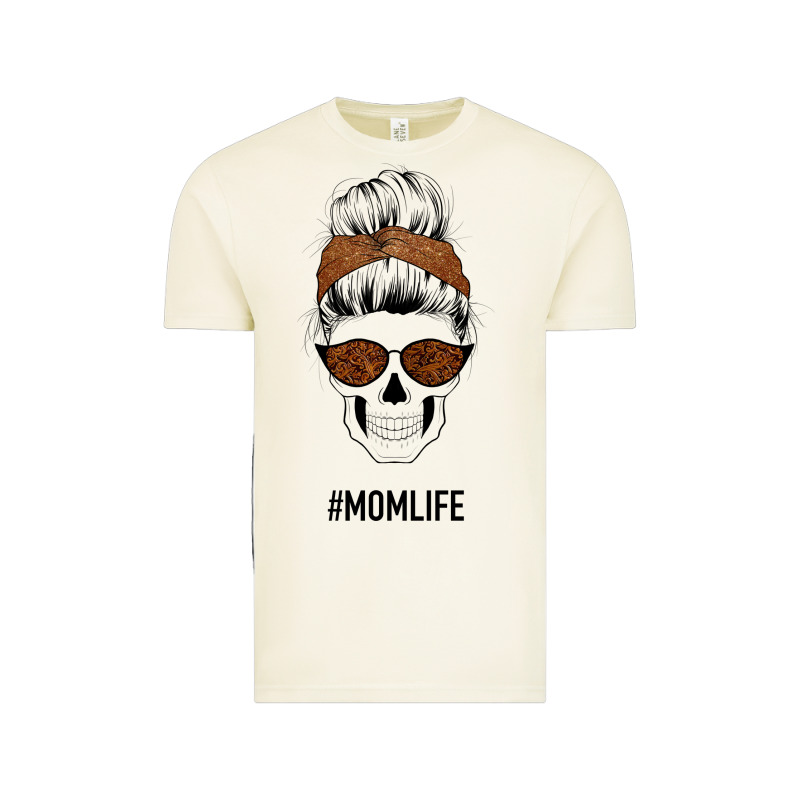 Brown Glitter, Western Vintage Patterned Mom Skull Vintage Tee by Bettercallsaul | Teevron
