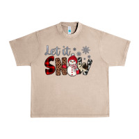 French Oak let it snow snowman Urban Heavy Tee - JahusDesignShop