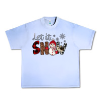 Grape Ice let it snow snowman Urban Heavy Tee - JahusDesignShop