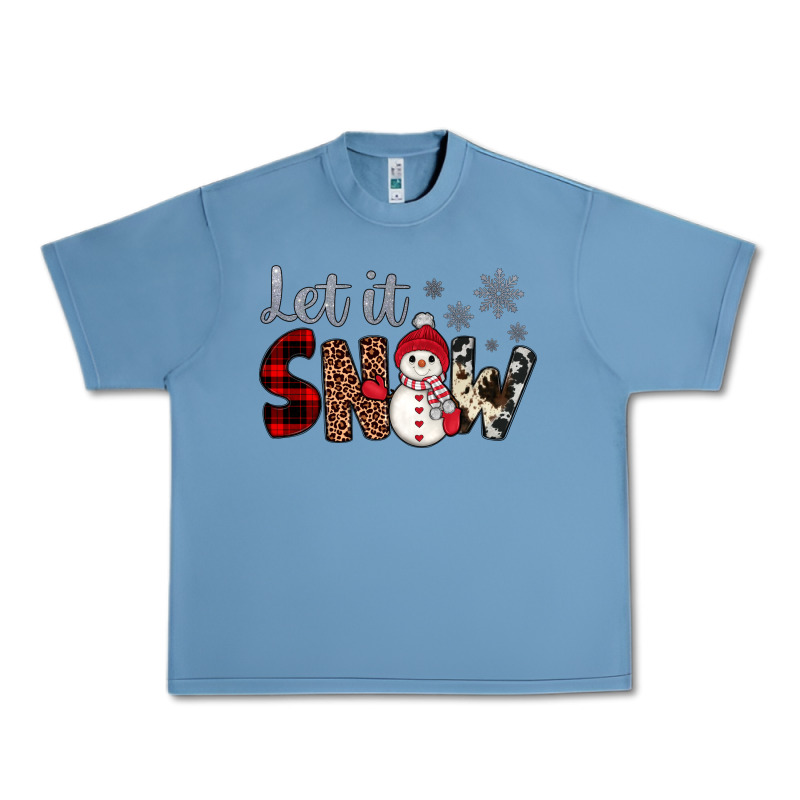 Let It Snow Snowman Urban Heavy Tee by JahusDesignShop | Teevron