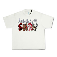 Pistachio let it snow snowman Urban Heavy Tee - JahusDesignShop