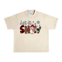 Sandshell let it snow snowman Urban Heavy Tee - JahusDesignShop