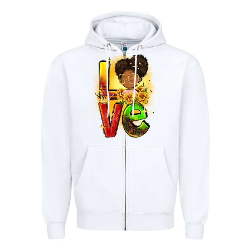 Love Juneteenth Zipper Hoodie by FaDigitalArtStudio | Teevron