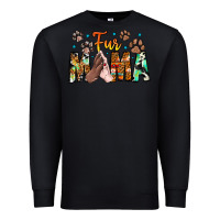 Black fur mama Premium Sweatshirt - CowhideDigitalArt