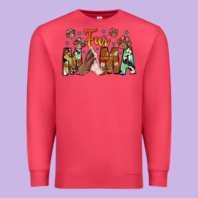 Fur Mama Premium Sweatshirt Designed By Cowhidedigitalart