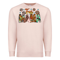 Pale Pink fur mama Premium Sweatshirt - CowhideDigitalArt
