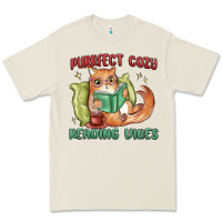 Bone purrfect cozy reading vibes Premium Tee - MaliasSmallBusiness
