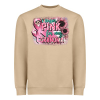 Mushroom i wear pink for my grandma Heavyweight Sweatshirt - CowGirlArtShop