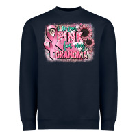 Navy i wear pink for my grandma Heavyweight Sweatshirt - CowGirlArtShop