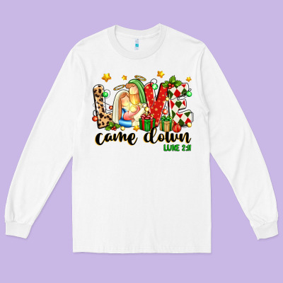 Love Came Down Luke 2 11 Long Sleeve Tee Designed By Texasbilliewilder