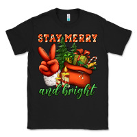 Black stay merry and bright peace hand Classic Tee - Jasminsmagicworld