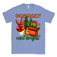 Colony Blue stay merry and bright peace hand Classic Tee - Jasminsmagicworld