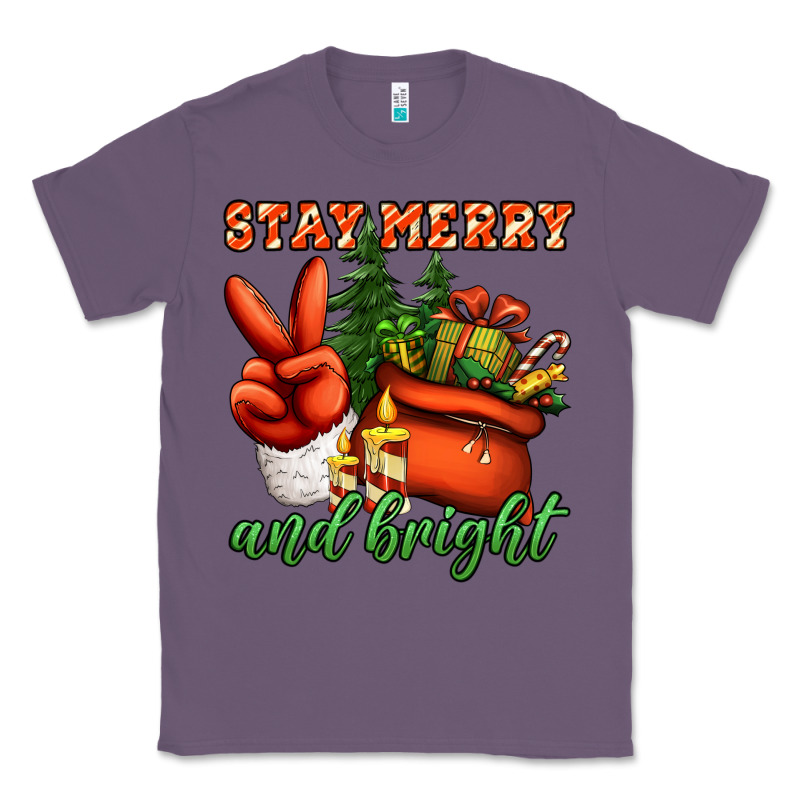 Stay Merry And Bright Peace Hand Classic Tee by Jasminsmagicworld | Teevron