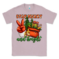 Lilac stay merry and bright peace hand Classic Tee - Jasminsmagicworld