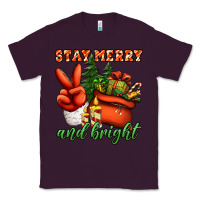 Plum stay merry and bright peace hand Classic Tee - Jasminsmagicworld