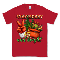 Red stay merry and bright peace hand Classic Tee - Jasminsmagicworld