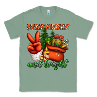 Sage stay merry and bright peace hand Classic Tee - Jasminsmagicworld