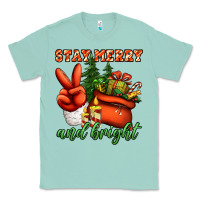Seafoam stay merry and bright peace hand Classic Tee - Jasminsmagicworld