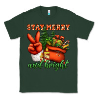 Sports Green stay merry and bright peace hand Classic Tee - Jasminsmagicworld