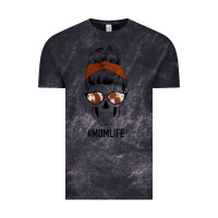 Cloud Black Western Brown Glitter Cowhide Patterned Mom Skull Vintage Tee - Bettercallsaul