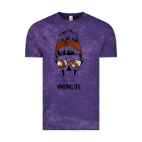 Cloud Purple Western Brown Glitter Cowhide Patterned Mom Skull Vintage Tee - Bettercallsaul