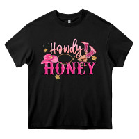 Black howdy honey Heavy Core Tee - MaliasSmallBusiness